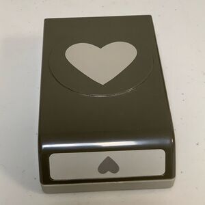 Stampin Up! Heart Punch Valentine Love Craft Note Card Cutter Scrapbook Art Deco